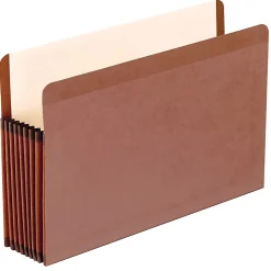 Pendaflex® Reinforced Expanding File Pockets, Legal Size, 7" Expansion, Red, Box Of 5