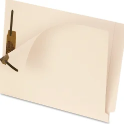Pendaflex® Smart Shield™ End-Tab Fastener Folders, Letter Size, Manila, Pack Of 50 Folders