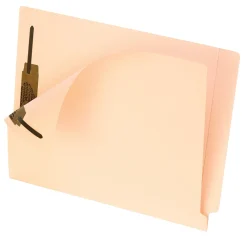 Pendaflex® Smart Shield™ End-Tab Fastener Folders, Letter Size, Manila, Pack Of 50 Folders