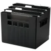 Pendaflex® Super Decoflex® 4-Storage File Folders, 11" x 12 3/4" x 10", Black