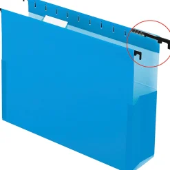 Pendaflex® SureHook® Pocket Reinforced Box Files, 3" Expansion, Letter Size, Blue, Pack Of 25
