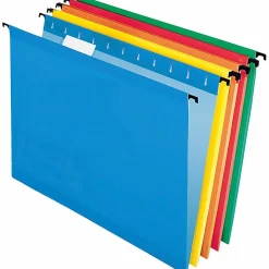 Pendaflex® SureHook® Technology Hanging File Folders, Letter Size, Assorted Colors, Box Of 20 Folders