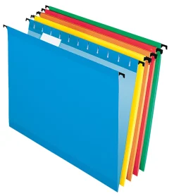 Pendaflex® SureHook® Technology Hanging File Folders, Letter Size, Assorted Colors, Box Of 20 Folders