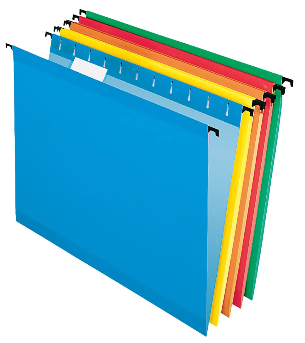 Pendaflex® SureHook® Technology Hanging File Folders, Letter Size, Assorted Colors, Box Of 20 Folders