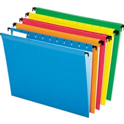 Pendaflex® SureHook® Technology Hanging File Folders, Letter Size, Assorted Colors, Box Of 20 Folders