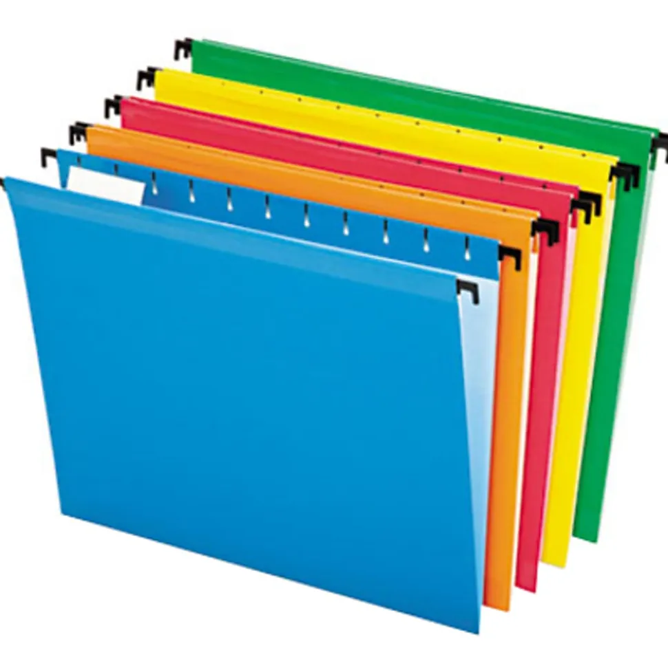 Pendaflex® SureHook® Technology Hanging File Folders, Letter Size, Assorted Colors, Box Of 20 Folders