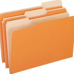 Pendaflex® Two-Tone Color File Folders, Legal Size, Orange, Box Of 100
