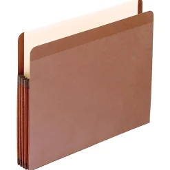 Pendaflex® Tyvek® Premium Reinforced File Pocket, 3 1/2" Expansion, 9 1/2" x 11 3/4", Dark Brown, Box Of 10 File Pocket