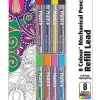 Pentel Arts® Lead Pencil Refills, 2.0 mm, Assorted Colors, Pack Of 8