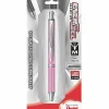 Pentel® EnerGel™ Alloy Retractable Gel Pens, Medium Point, 0.7 mm, Metallic Pink Barrel, Black