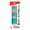 Pentel® EnerGel® Deluxe RTX Gel Pens, Medium Point, 0.7 mm, Assorted Barrels, Assorted Ink, Chill Expressions, Pack Of 3 Pens