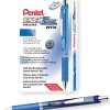 Pentel® EnerGel™ Deluxe RTX Retractable Pens, Needle Point, 0.7 mm, Blue Barrel, Blue Ink, Pack Of 12 Pens