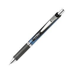 Pentel® EnerGel™ Deluxe RTX Retractable Pen, Needle Point, 0.7 mm, Assorted Barrels, Black Ink