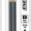 Pentel® EnerGel Liquid Gel Pen Refills, Bold Point, 1.0 mm, Black Ink, Pack Of 2