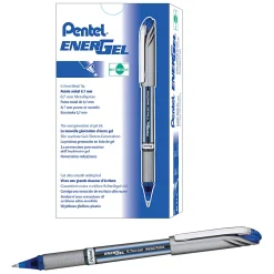 Pentel® EnerGel™ NV Liquid Gel Pens, Medium Point, 0.7 mm, Blue Ink, Pack Of 12 Pens