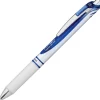 Pentel® EnerGel® Pearl Liquid Gel Pen, Fine Point, 0.5 mm, Pearl White Stainless Steel Barrel, Blue Ink