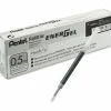 Pentel® EnerGel Retractable Liquid Gel Pen Refills, Needle Point, 0.5 mm, Black Ink