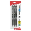 Pentel® EnerGel RTX Pens, 1.0 mm, Bold Point, Black Ink, Pack Of 3