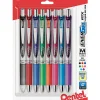 Pentel® EnerGel RTX Pens, 0.7 mm, Medium Point, Assorted Ink Colors, Pack Of 8
