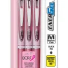 Pentel® EnerGel® RTX Retractable Liquid Gel Pens, Medium Point, 0.7 mm, Assorted Barrel Colors, Black Ink, Pack Of 3 Pens
