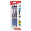 Pentel® EnerGel™ RTX Retractable Liquid Gel Pens, 3pk, Medium Point, 0.7mm, Red