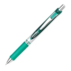 Pentel® EnerGel™ RTX Retractable Liquid Gel Pens, Medium Point, 0.7 mm, 54% Recycled, Silver Barrel, Assorted Ink Colors, Pack Of 6 Pens