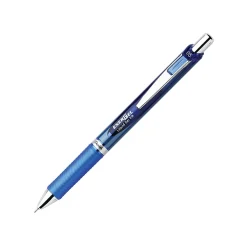 Pentel® EnerGel™ RTX Retractable Liquid Gel Pens, Fine Point, 0.5 mm, 54% Recycled, Blue, Pack Of 12 Pens
