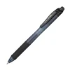 Pentel® EnerGel™ X Retractable Liquid Gel Pens, Medium Point, 0.7 mm, 84% Recycled, Assorted Barrels, Black Ink, Box Of 12 Pens