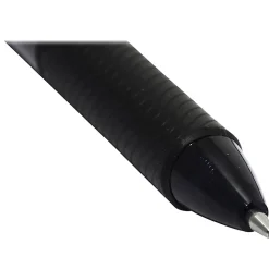 Pentel® EnerGel™ X Retractable Liquid Gel Pens, Medium Point, 0.7 mm, 84% Recycled, Assorted Barrels, Black Ink, Box Of 12 Pens
