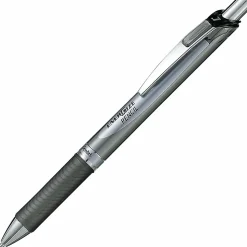 Pentel® EnerGize Mechanical Pencils, 0.7 mm, Black/Silver, Pack Of 12