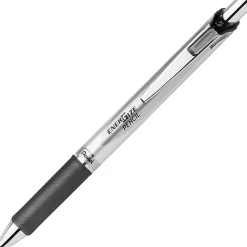 Pentel® EnerGize™ Mechanical Pencil, 0.5mm, #2 Lead, Black/Silver Barrel, Pack Of 12