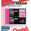 Pentel® Hi-Polymer Erasers, Pink, Pack Of 2