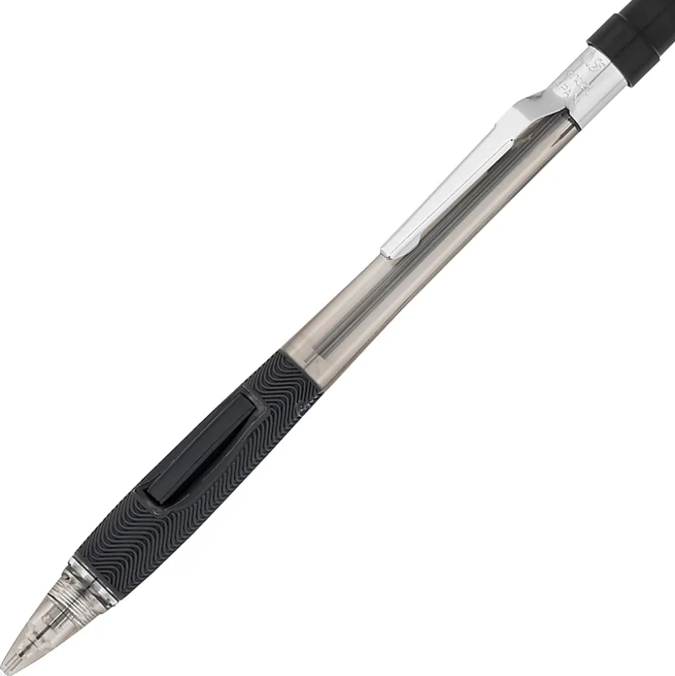 Pentel® Quicker-Clicker™ Mechanical Pencil, 0.5mm, #2 Lead, Transparent Black Barrel