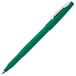 Pentel® Rolling Writer® Pens, Medium Point, 0.8 mm, Green Barrel, Green Ink, Pack Of 12 Pens