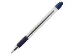 Pentel® R.S.V.P.® Ballpoint Pens, Medium Point, 1.0 mm, Clear Barrel, Blue Ink, Pack Of 12