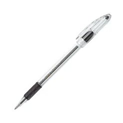 Pentel® R.S.V.P.® Ballpoint Pens, Medium Point, 1.0mm, Transparent Barrel, Black Ink, Pack Of 5