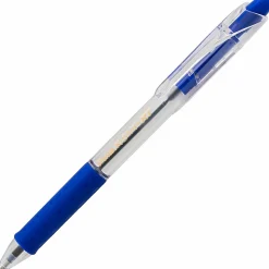 Pentel® R.S.V.P.® RT Retractable Ballpoint Pens, Medium Point, 1.0 mm, 61% Recycled, Transparent Blue Barrel, Blue Ink, Pack Of 12 Pens