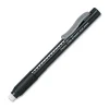 Pentel Rubber Grip Clic Eraser - Lead Pencil - Refillable - Pen - Retractable, Latex-free Grip, Ghost Resistant, Pocket Clip - 1Each - Black