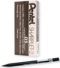 Pentel® Sharplet-2™ Automatic Pencil, 0.5 mm, Black, Pack Of 12