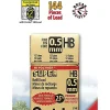 Pentel® Super Hi-Polymer Fine Line Lead Refills, 0.5 mm, HB Hardness, Pack Of 144