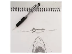 Pentel® Twist-Erase Click Mechanical Pencil, #2 Lead, 0.7 mm, Black Transparent Barrel