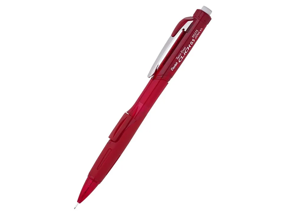 Pentel® Twist-Erase® CLICK Mechanical Pencils, Fine Point, 0.5mm, HB Hardness, Assorted Barrels, Pack Of 2