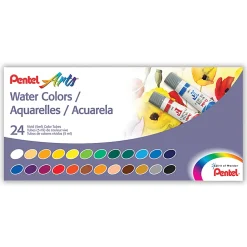 Pentel® Watercolor Paints, 4.05 Oz, Set Of 24 Tubes