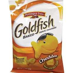 Pepperidge Farm® Goldfish® Baked Crackers, Cheddar, 1.5 Oz, Carton Of 72