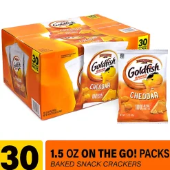 Pepperidge Farms Goldfish Baked Snack Cracker Packs, 1.5 Oz, Box Of 30