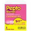 Pepto-Bismol Original Flavor Chewable Tablets, Pack Of 6 Tablets