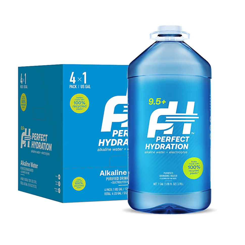 Perfect Hydration 9.5+ pH Alkaline Drinking Water, 1 Gallon, Case Of 4 Jugs