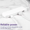 Philips 3-Port USB Extension Bar, 6', White