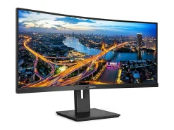 Philips Ultrawide 346B1C 34" WQHD Curved Screen WLED LCD Monitor - 21:9 - Textured Black - 34" Class - 346B1C