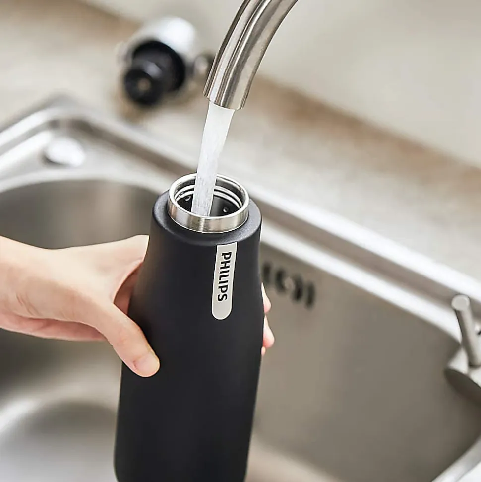 Philips UV Smart Bottle, 20 Oz, Black